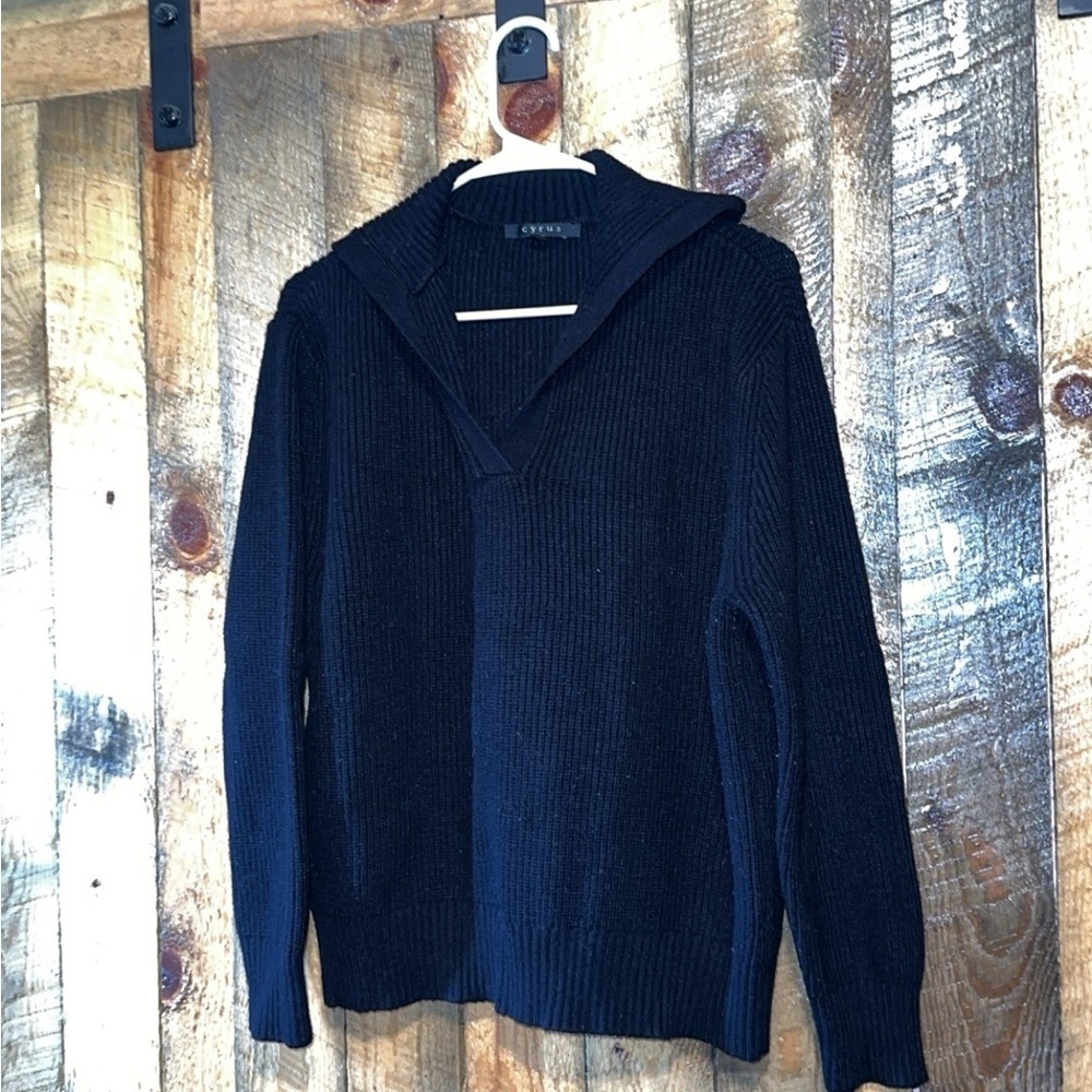 Stylish black sweater